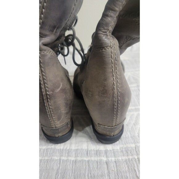 Sorel Joan of‎ Arctic Wedge II Bootie Women’s 7 Quarry Gray Leather Waterproof - Picture 2 of 10